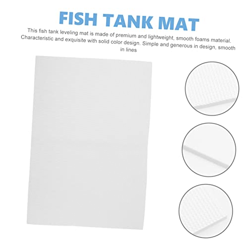 VICASKY Thickened Aquarium Bottom Pad Fish Tank Mat Durable Shock Absorbing Water Resistant Non Slip Design for Long Term Use for Aquariums and Terrariums - color: White