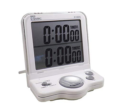 Sper Scientific 810005 Large Display Timer, White
