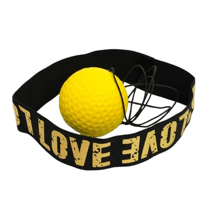 harayaa Boxing Reflex Ball Hand Eye Coordination with Elastic PU Ball Headband Punching Fitness Equipment for Reaction Speed Suitable for Home Workout