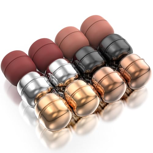 Evnlo 12 Pairs Strong Hijab Magnets Pinless Hijab Pins for Women, Multi Use Magnetic Pins for Scarf Shirts Dress and Clothes - color: Matte and Shiny Packs