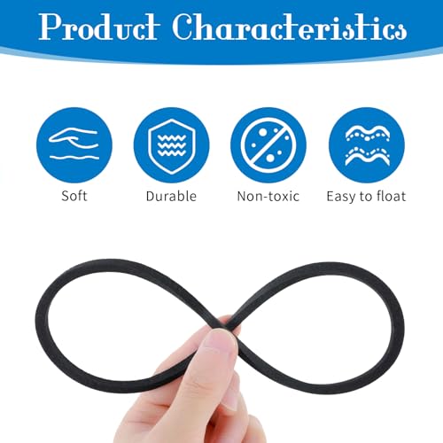 10PCS Fish Feeding Ring Set, Aquarium Floating Plant Barrier, Multi-Size Betta Feeding Rings for Fish Tank, Black Floating Food Feed-ing Rings