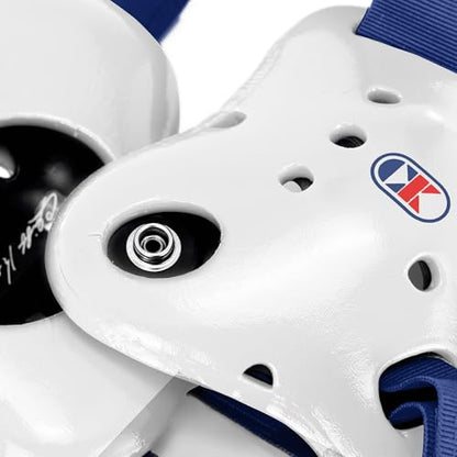 Cliff Keen Fusion Wrestling Headgear - color: White / Navy Blue