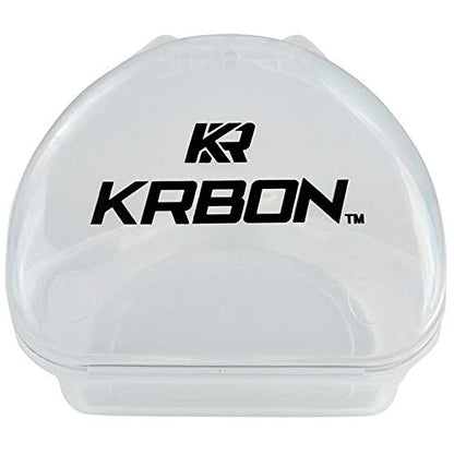 KRBON Mouthguard Slim Fit, Junior Mouth Guard Ages 10 & Under with Case for Boxing, Basketball, Lacrosse, Football, MMA, Martial Arts, Hockey and All Contact Sports