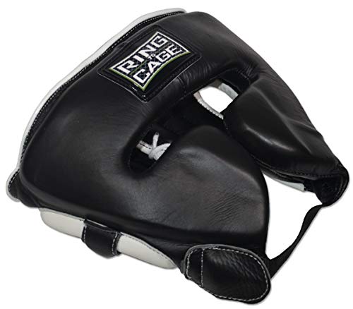 Ring to Cage 2.0 Japanese Style Leather Sparring Headgear - size: Medium(19” to 22” Head circumference)