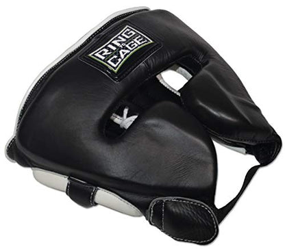 Ring to Cage 2.0 Japanese Style Leather Sparring Headgear - size: Medium(19” to 22” Head circumference)