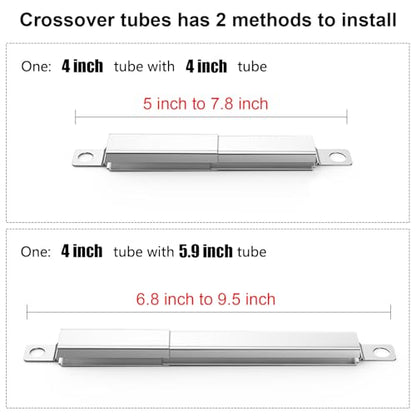 Universal 304 Stainless Steel Carryover Tube for Charbroil Grills | For Char-Broil 463344116 463343015 463344015 & Kenmore 146.34611410, Easy Install, Rust-proof, Durable for Outdoor BBQ - size: 3 Pack