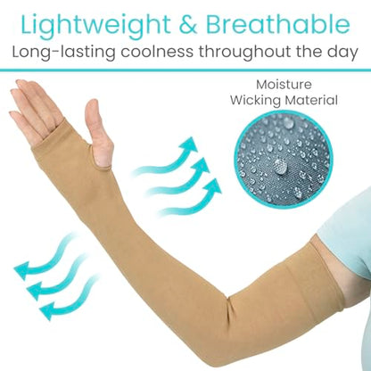 Vive (2 Pairs) Arm Protectors for Thin Skin and Bruising - Protective Geri Arm Sleeve Guards for Elderly, Men & Women - size: Small