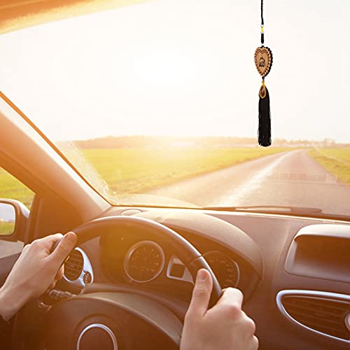 Islamic Car Ornaments, Exquisite Workmanship, Beautiful Decoration, Made of Imitation Wood, Great Muslim Gifts for Ramadan, Eid, Birthday, Hanging Pendants (140244) - size: 140244