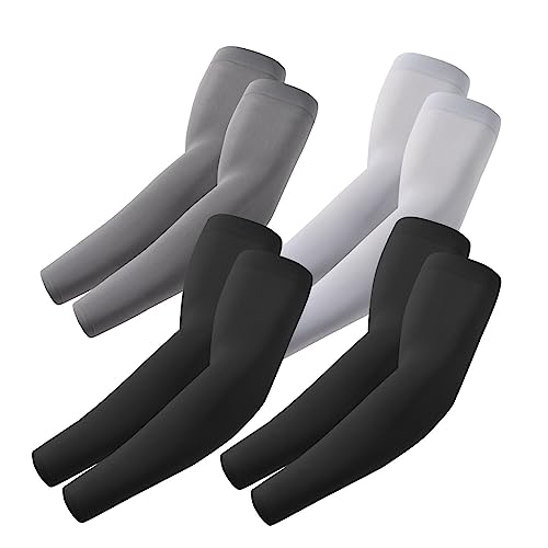 ROXUN Arm Sleeves Cooling UV Sun Protection Sport Compression for Men Women - color: 2 Black+dark Gray+light Gray