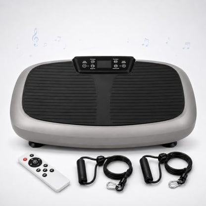 Natini Vibration Plate Exercise Machine - Power Vibrating Plate for Lymphatic Drainage,Whole Body Workout Machine for Women Weight Loss Home Fitness, - style: Com Grey