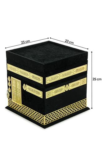 ihvan online Luxury Islamic Prayer Gift Box, Quran, 99 & 33 Pearly Beads Tesbih, Muslim Prayer Rug, Muslim Kufi Hats, Hijab, Set for Ramadan & Eid Gifts