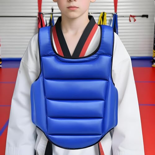 Boxing Chest Guard Reversible Kickboxing Chest Guard | Breathable Body Protection Pad Sparring Training Accessories Martial Arts Competition - size: Medium