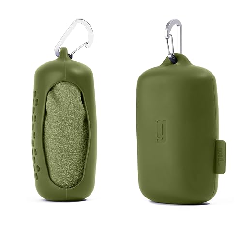 Quick Dry Towel - Super Absorbent Fast Drying - Travel, Camping, Gym & Sports - Army Green Nanofiber - color: Army Green