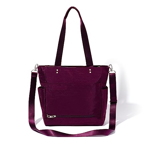 Baggallini Carryall North/South Tote - color: Mulberry