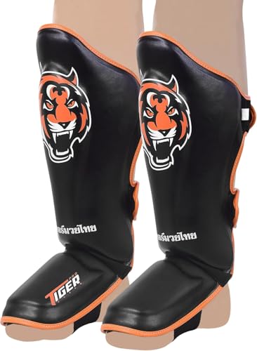 Shin Guards for MMA, Muay Thai, Kickboxing, Leg Instep Protection, Sparring, Training, Karate, Boxing, Taekwondo, Unisex - size: Small