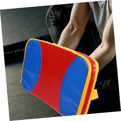 Taekwondo Kickboxing Training Pad Small Curved Kicking Shield with Reinforced Handles for Martial Arts Sparring and Side Kick Practice