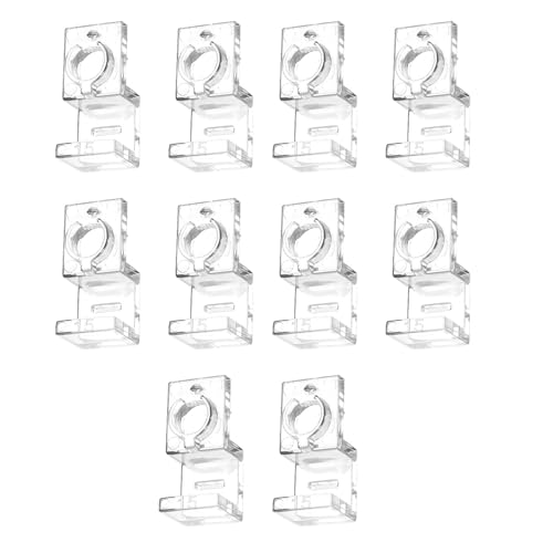 10pcs Aquarium Lid Support Bracket Fish Tank Cover Holder Stand Acrylic Fishtanks Cover Support Clamp Clips Aquarium Lid Support for Fishtanks