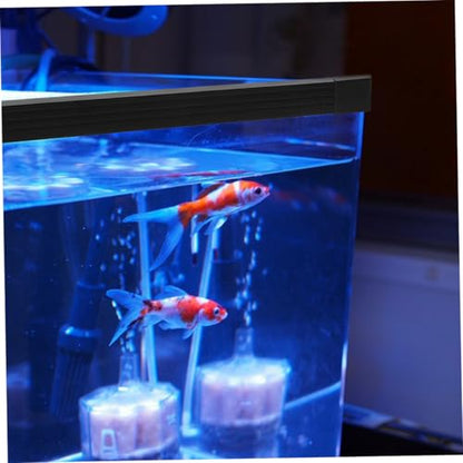 Happyyami Fish Tank Edge Strips Aquarium Mat for Under Tank Plastic Edge Guard Slide Design Size s