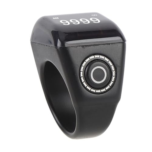 Smart Ring Counter, Rechargeable Digital Tasbih Finger Counter with OLED Screen for Sports and Prayer Tracking 68g - size: 22mm