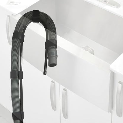 Universal Adjustable Washing Machine Drain Hose Holder Hook, Flexible Laundry Tub Discharge Hose Clip - Perfect for firmly fixing the washing machine hose in the sink for drainage.- No Hose