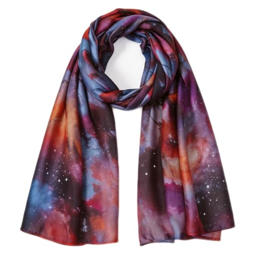 Hijab Scarf for Women Fashion Printed Modal Hijab Head Wrap Scarves Lightweight Long Scarf Shawls - color: Watercolor O