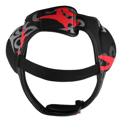ROAR-INT Wrestling Headgear Men BJJ Ear Guard Protection MMA Grappling Cauliflower Helmet - color: Eagle-Red (Pack-1)