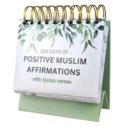 Islamic Positive Affirmations with Quran Verses, Islamic Affirmation Cards with Stand, Muslim Affirmations, Islamic Daily Flip Calendar, Islamic Home & Desk Decor, Ramadan Decor, Ramadan & Eid Gift