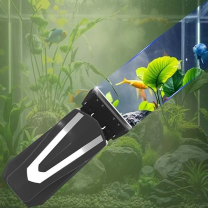 Carefree Fish Aquarium Starship Troopers Magnetic Cleaner Stainless Steel Blades 4Pcs for Size M and L - size: ML