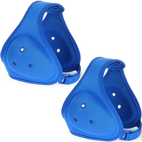Jerify 2 Pcs Wrestling Headgear for Kids Youth Soft Grappling Headgear Wrestling Adjustable Ear Guard Protective(Blue) - color: Blue