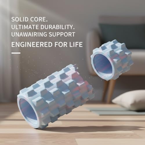 Gradient Foam Roller Deep Tissue Massage - High Density Trigger Point Muscle Roller for Back Pain & Yoga Recovery (2 Pack)