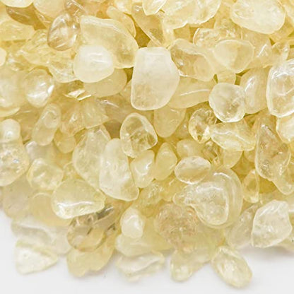1.5lb Undrilled Assorted 5-7mm Crystal Chips Stone Mini Tumbled Chips Stone Natural Irregular Shaped Polished Rocks for Flowerpot,Vases Filler,Terrarium,Succulent Plants