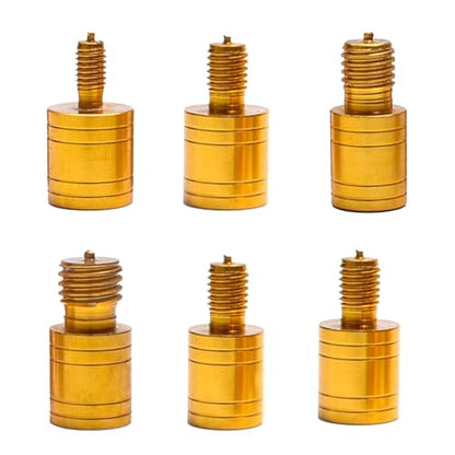 2Pcs Fishing Landing Net Thread Adaptor Alloy Fishing Poles Connector Fishing Landing Harpoons Dip Parts Easy to Install Net Head Adapter