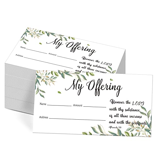 Woanger 500 Count Tithes and Offering Envelopes for Donation Envelope Bill Size Checks and Cash for Tithes and Offering(Classic) - style: Classic