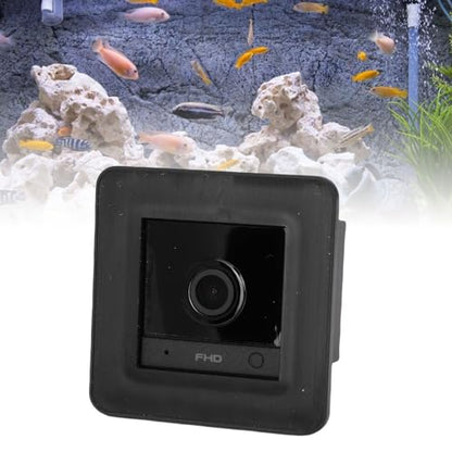 Pissente Fish Tank Camera, 2K HD Aquarium Camera with Anti Lens, 140 Wide Angle, WiFi AI Motion Detection and 940nm Night for Aquarium Reptile Terrarium