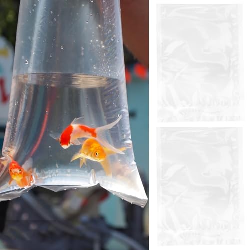 PRETYZOOM 100pcs Live Fish Transport Bags 20x27cm Sealable Oxygen Aquarium Fish Carrying Pouches and Koi Transport