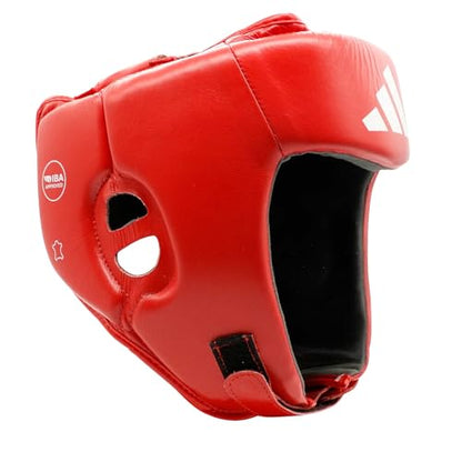adidas Boxing and Martial Arts Headgear - Amateur, IBA and USA Boxing Approved Competition Head Guard - color: Red, size: X-Large