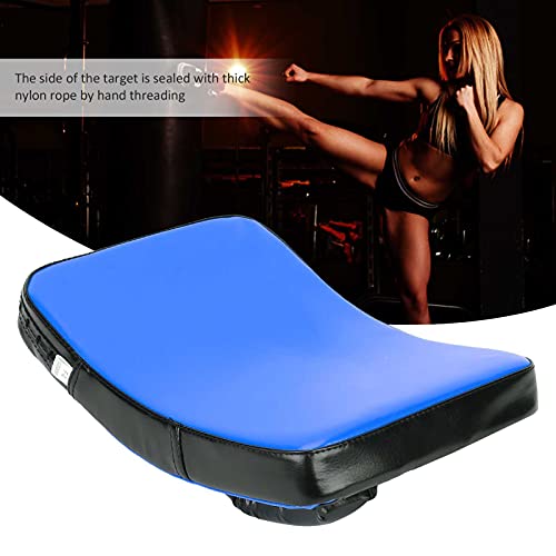 Taekwondo Kick Boxing Pad, Muay Thai Pad for Training Curved Kickboxing Kicking Strike Shield Foot Target Martial Arts Training Pads Foot Practice Small Size - color: blue