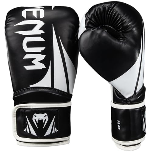 Venum Challenger Boxing Gloves - color: Black/White, size: 14-Ounce, style: Challenger 2.5