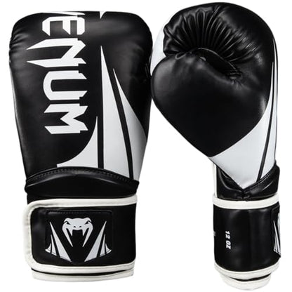 Venum Challenger Boxing Gloves - color: Black/White, size: 14-Ounce, style: Challenger 2.5