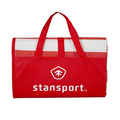 Stansport Tatami Straw Ground Mat 60" L x 78" W - color: Red