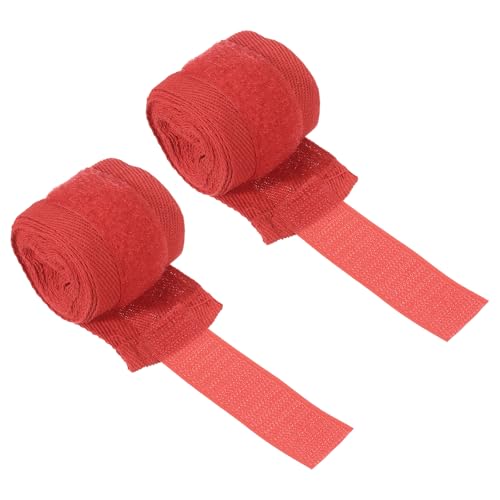 PATIKIL Boxing Hand Wraps, Elastic Boxing Wraps Cotton Fist Mitts Wrist Straps Protection for Muay Thai Martial Art - color: Red, size: 98 inch
