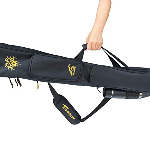 WHM Martial Arts Carrying Bag, Sword Weapon Spear Carrying Bag for Kung Fu, Wushu, Tai Chi Practice Martial Arts Carrying Case -Single/Double Design Sword Case - style: Dragon Embroidery