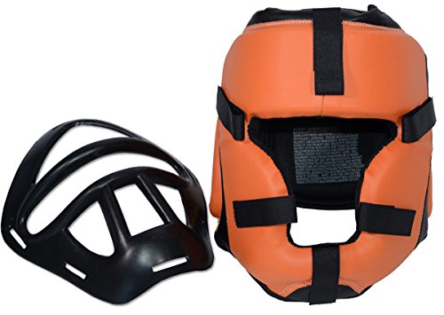 Ring to Cage Removable Safety Mask Training Headgear for Boxing, Muay Thai, MMA, Kickboxing - Youth and Adult Size - size: Small/Medium (19” to 22” Head circumference)