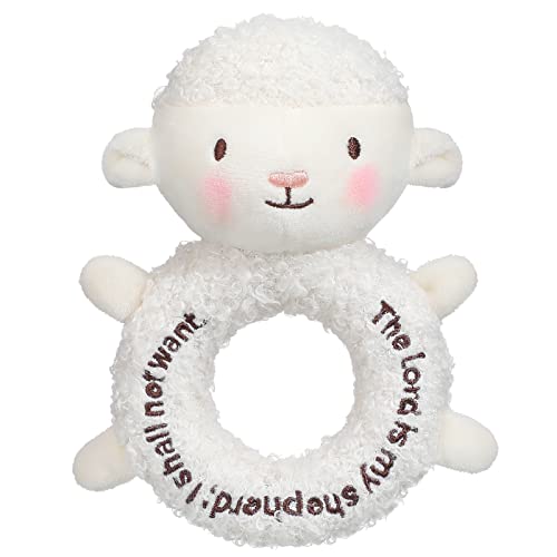Karenhi White Lamb Stuffed Animal Baptism Toy Gift for Baby Girl Boy - color: White, style: Lamb