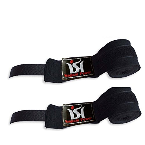 Boxing Hand Wraps Inner Bandages Wrist Protecting Fist MMA Punching Gloves Black Pair