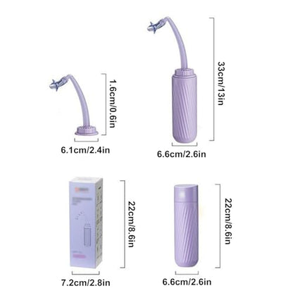Portable Bidet Sprayer,500Ml,Portable Perineal Wash Bottle Dual Nozzles,Gentle Water Flow,Soft Material,EVA Body,Textured Grip,Travel and Home Use,A - color: A