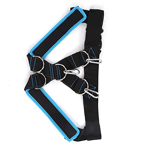 Shoulder Strap Pulling Sled Harness Vest for Speed and Agility Training - color: Black Blue