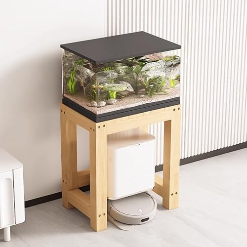 Thickened Solid Pine Wood Aquarium Stand, Multi-Functional Storage Rack With Anti-Slip & Quiet Design, Perfect For Home, Office, Pet Shop(60x35cm/23.6x13.8in) - size: 60x35cm/23.6x13.8in