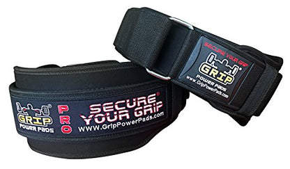Grip Power Pads Gym Weight Lifting 6" Wide Neoprene Double Belt for Men Back Lumber Support Fitness Exercise Bodybuilding - size: 2X-Large 45" - 48.5"