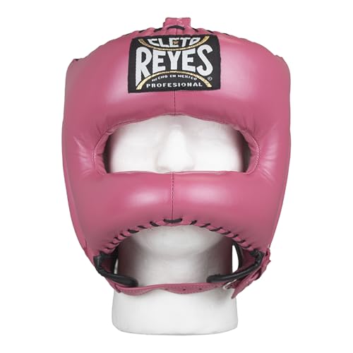 CLETO REYES Boxing Traditional Headgear for Men and Women, Sparring Fighting Sports, Kickboxing, MMA, Muay Thai - color: Pink